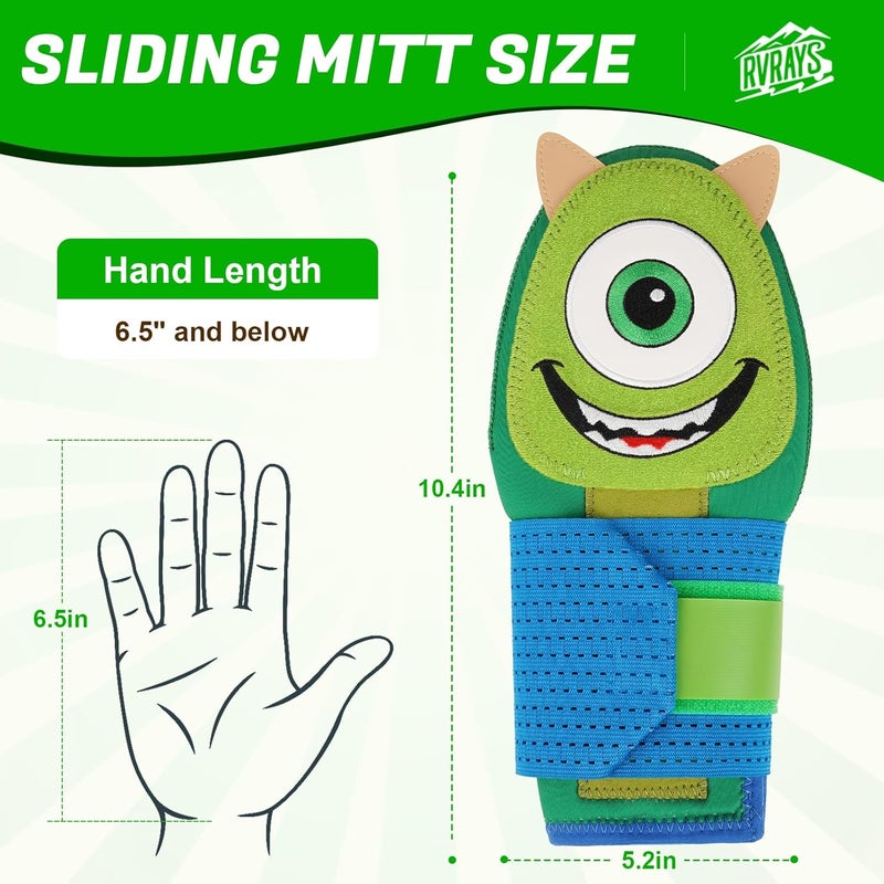 RVRAYS Baseball Sliding Mitt - Sliding Mitt for Youth - Drippy Drip Accessory Gingerbread Man, Coco, Scary HaHa - Softball - Image 5